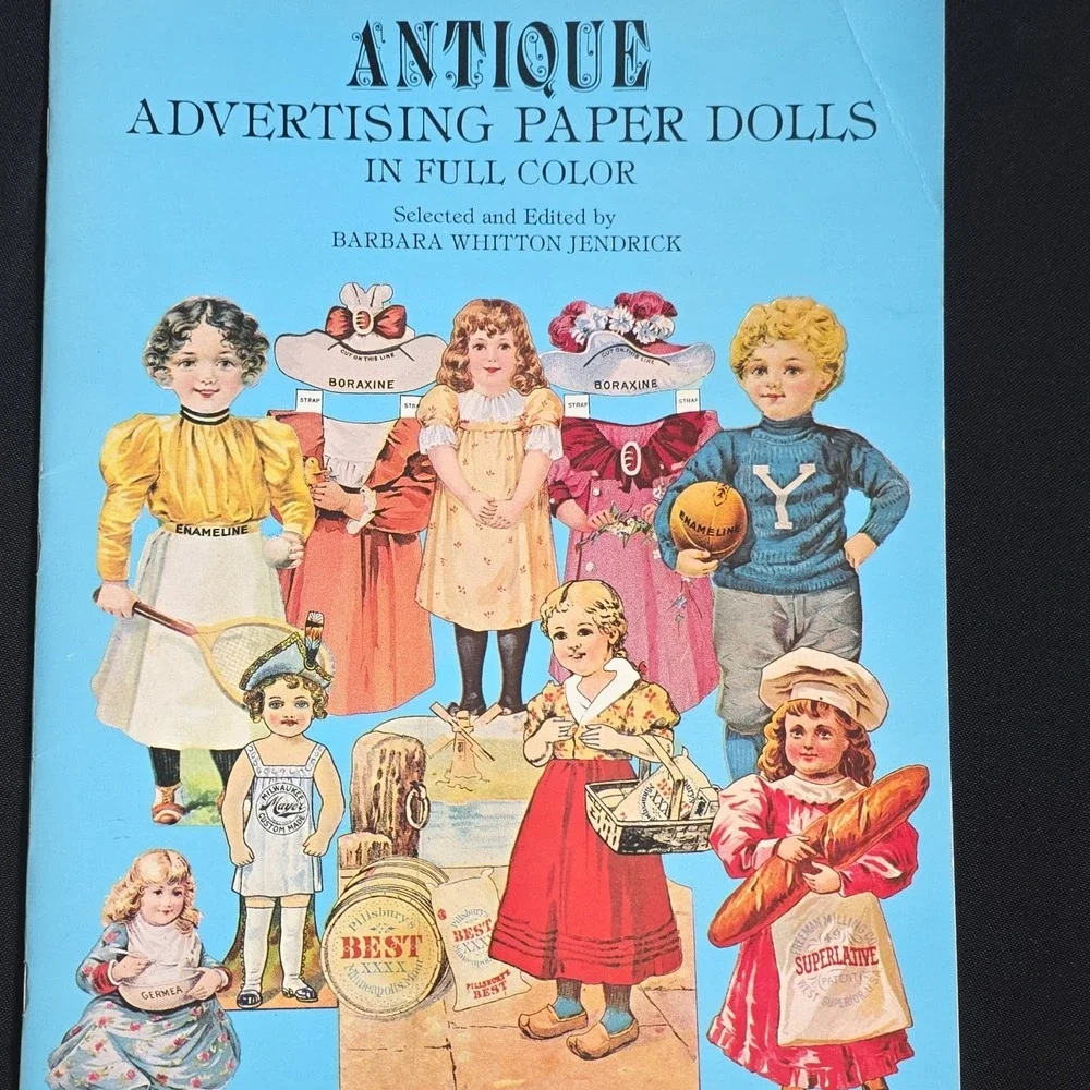 Dover Antique Advertising Paper Dolls Illustrated Barbara Jendrick 1981